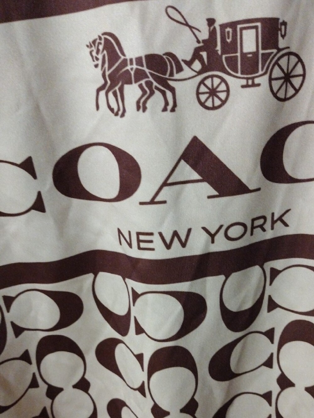 Coach Cream and Brown Signature Logo Pajama Set With Tags Hermes Tag - Picture 6 of 8